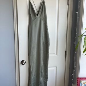 Nasty gal tank flowy maxi dress with slit